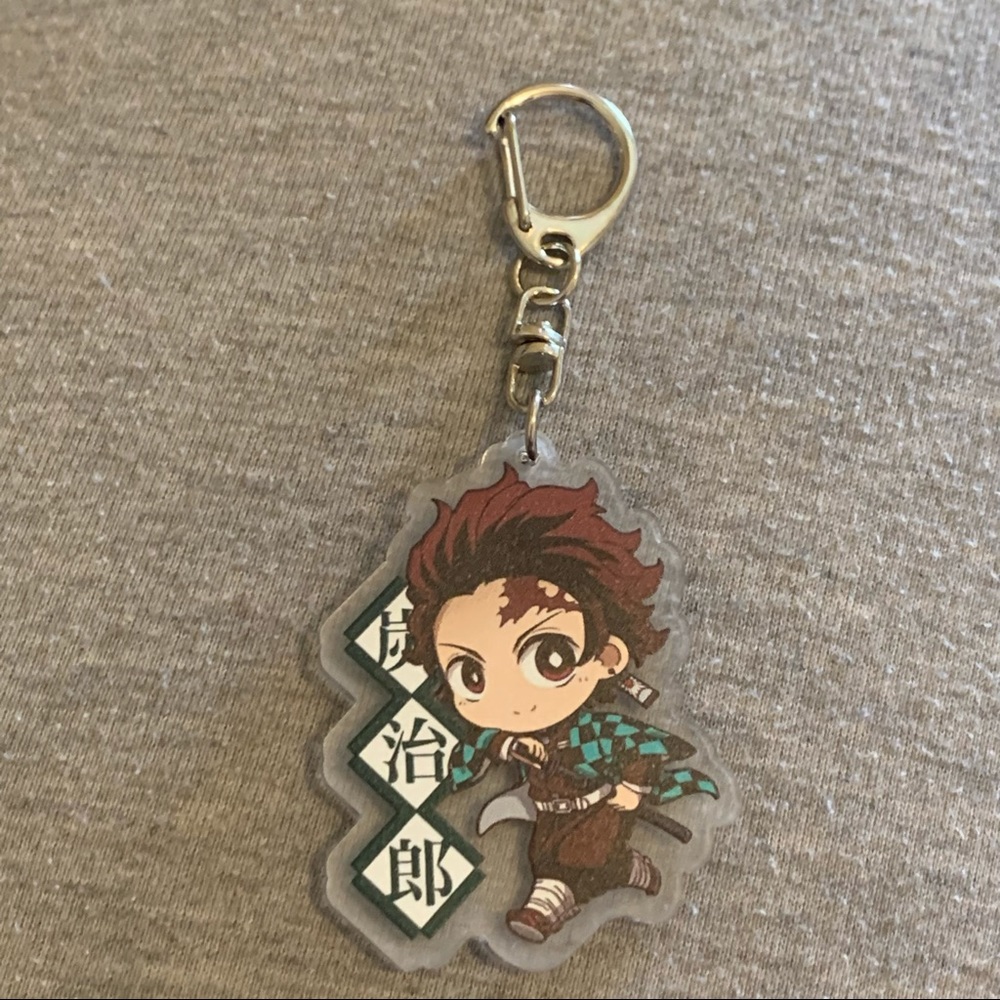 Demon Slayer Anime Tanjiro Kamado Charm Keychain